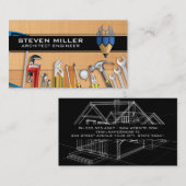 Pencil Building Logo | Architect | Hulpmiddelen Visitekaartje (Voorkant / Achterkant)