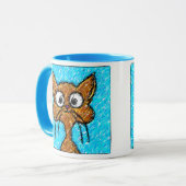 Pencil Crayon Kat Mok (Voorkant links)