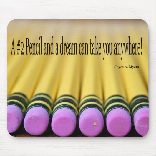Pencil Dreams Mousepad Muismat (Voorkant)