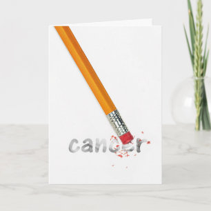 Pencil Eraser voor kankerpatiënt Kaart
