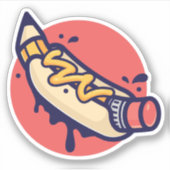 Pencil hotdog sticker (Voorkant)