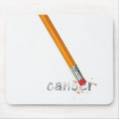 Pencil met kankertekst muismat (Voorkant)