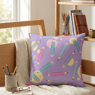 Pencil Party Coussin Lavande