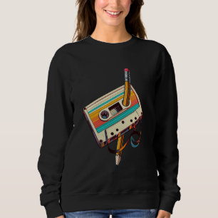 Pencil Rewind Cassette Old School Music Lover Part Trui