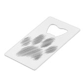 Pencil Schetskok Digitale Kunst Kredietkaart Flessenopener (Voorkant Gekanteld)