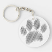 Pencil Schetskok Digitale Kunst Sleutelhanger (Voorkant)