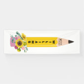 Pencil Sunflower Classroom Banner (Horizontaal)