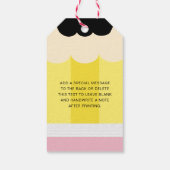 Pencil Teacher Appreciation Cadeaulabel (Achterkant)