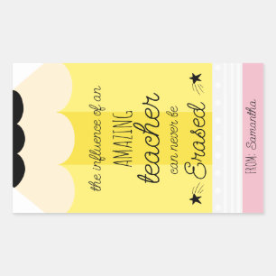 Pencil Teacher Appreciation Gift Sticker