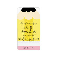 Pencil Teacher Appreciation Gift Sticker