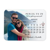 Pencil Us In Save the Date August 2026 Calendar Magneet (Horizontaal)
