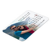 Pencil Us In Save the Date August 2026 Calendar Magneet (Linkerzijde)