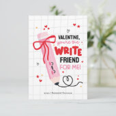Pencil Valentine Vous êtes la carte d’ami WRITE (Debout devant)