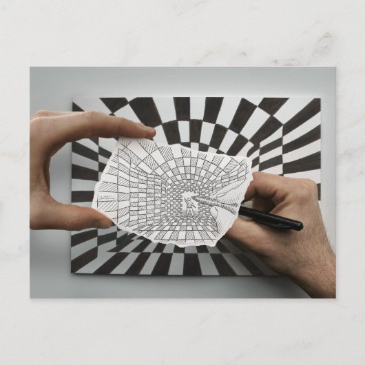 Pencil Vs Camera - Geometrie Briefkaart (Voorkant)