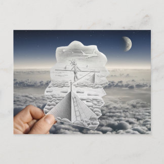 Pencil Vs Camera - Tightrope Walker Briefkaart
