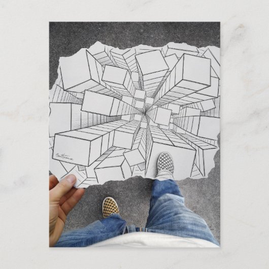 Pencil Vs Camera - Vertigo Briefkaart (Voorkant)