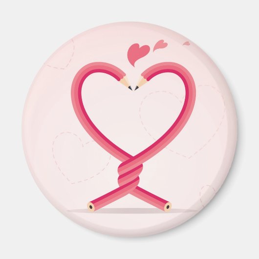 Pencils in Love Magneet (Voorkant)