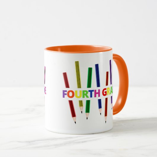 Pencils Mok vierde klas leraar (Voorkant rechts)