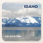 Pend Oreille Vierkante Kartonnen Onderzetter (Voorkant)