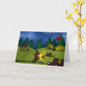 Pendant ce temps @ Boot Camp T-shirts drôles Carte (Fleur jaune)