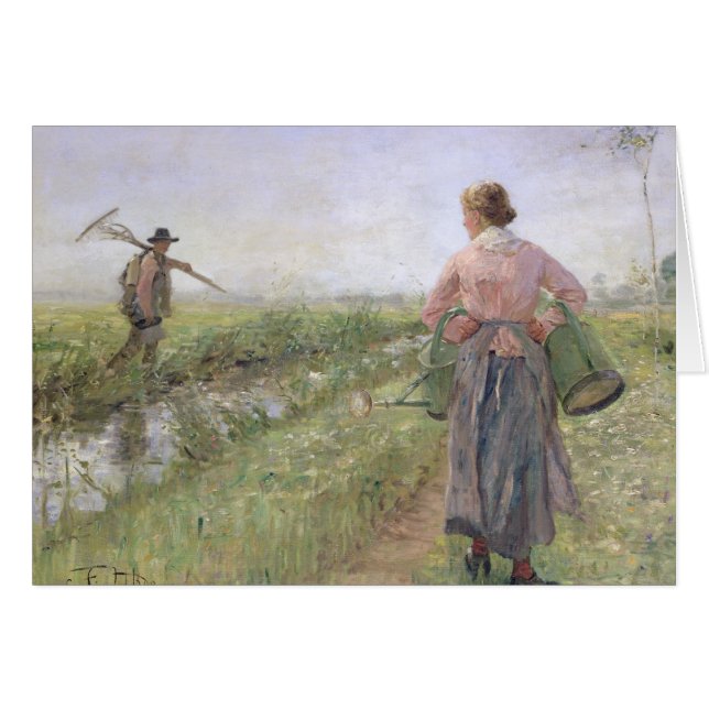 Pendant le matin, 1889 (Devant horizontal)