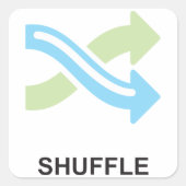 Pendelpictogram Vierkante Sticker (Voorkant)