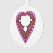 Pendentif de coeur de Mandelbrot (devant)
