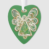 Pendentif de l'ornement de Noël de l'ange gardien  (devant)