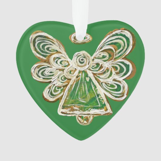Pendentif de l'ornement de Noël de l'ange gardien  (devant)