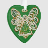 Pendentif de l'ornement de Noël de l'ange gardien  (devant)