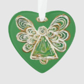 Pendentif de l'ornement de Noël de l'ange gardien  (dos)