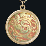 Pendentif d'or d'objet façonné chinois de<br><div class="desc">L'objet façonné exquis, conçu dans un concept unique et a été artistiquement fait de jade, excavé à partir de la tombe du roi du sud de Yue à partir de la dynastie de Han, le 2ème centry AVANT JÉSUS CHRIST. Fait un cadeau très rare et unique avec une beauté intemporelle...</div>