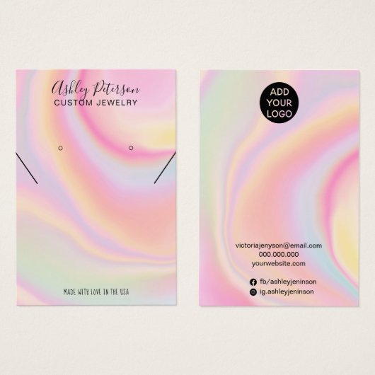 pendentif en marbre rose (Devant & derrière)