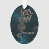 Pendentif nommé fait sur commande de ciel foncé (dos)