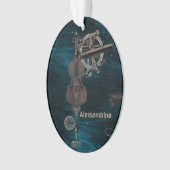 Pendentif nommé fait sur commande de ciel foncé (devant)