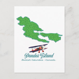 Pender Island Brits-Columbia reisgids Briefkaart