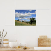 Pendle Hill Summer Evening Card Poster (Keuken)