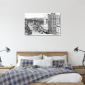 Pendleton, Oregon Main Street Uitzicht Foto Canvas Afdruk (Insitu (Slaapkamer))