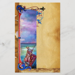 PENDRAGON Medieval Knachten, Lake Sunset, Fantasy Briefpapier