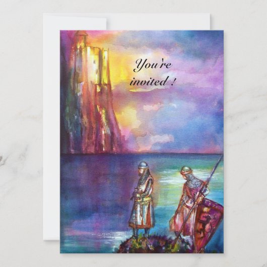 PENDRAGON Medieval Knachten, Lake Sunset, Fantasy Kaart (Voorkant)