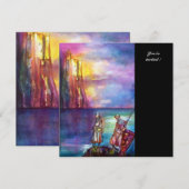 PENDRAGON Medieval Knachten, Lake Sunset, Fantasy Kaart (Voorkant / Achterkant)