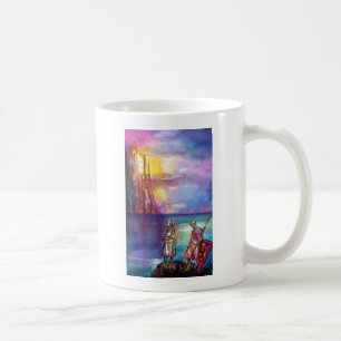 PENDRAGON Medieval Knachten, Lake Sunset, Fantasy Koffiemok