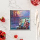 PENDRAGON Medieval Knachten, Lake Sunset, Fantasy Servetten (Insitu)