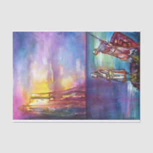 PENDRAGON Medieval Knachten, Lake Sunset, Fantasy Tissuepapier
