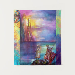 PENDRAGON Medieval Knachten, Lake Sunset, Fantasy Wandkleed