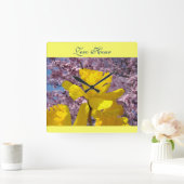 Pendules murales Zero Hour Jonquilles Jaunes Print (Maison)