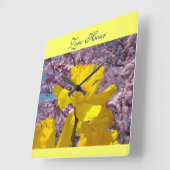 Pendules murales Zero Hour Jonquilles Jaunes Print (Angle)