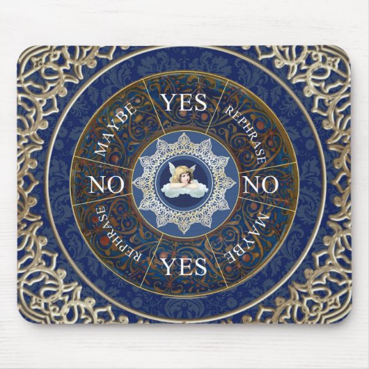 Pendulum board Chart Divation Game Angel Blue Muismat (Voorkant)