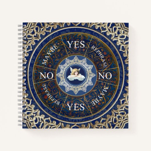 Pendulum board Chart Divation Game Angel Blue Notitieboek (Voorkant)
