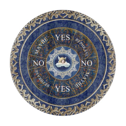Pendulum board Chart Divation Game Angel Blue Snijplank (Voorkant)